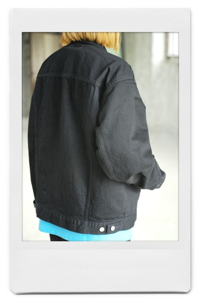 REVERBERATE DENIM JACKET BLACK
