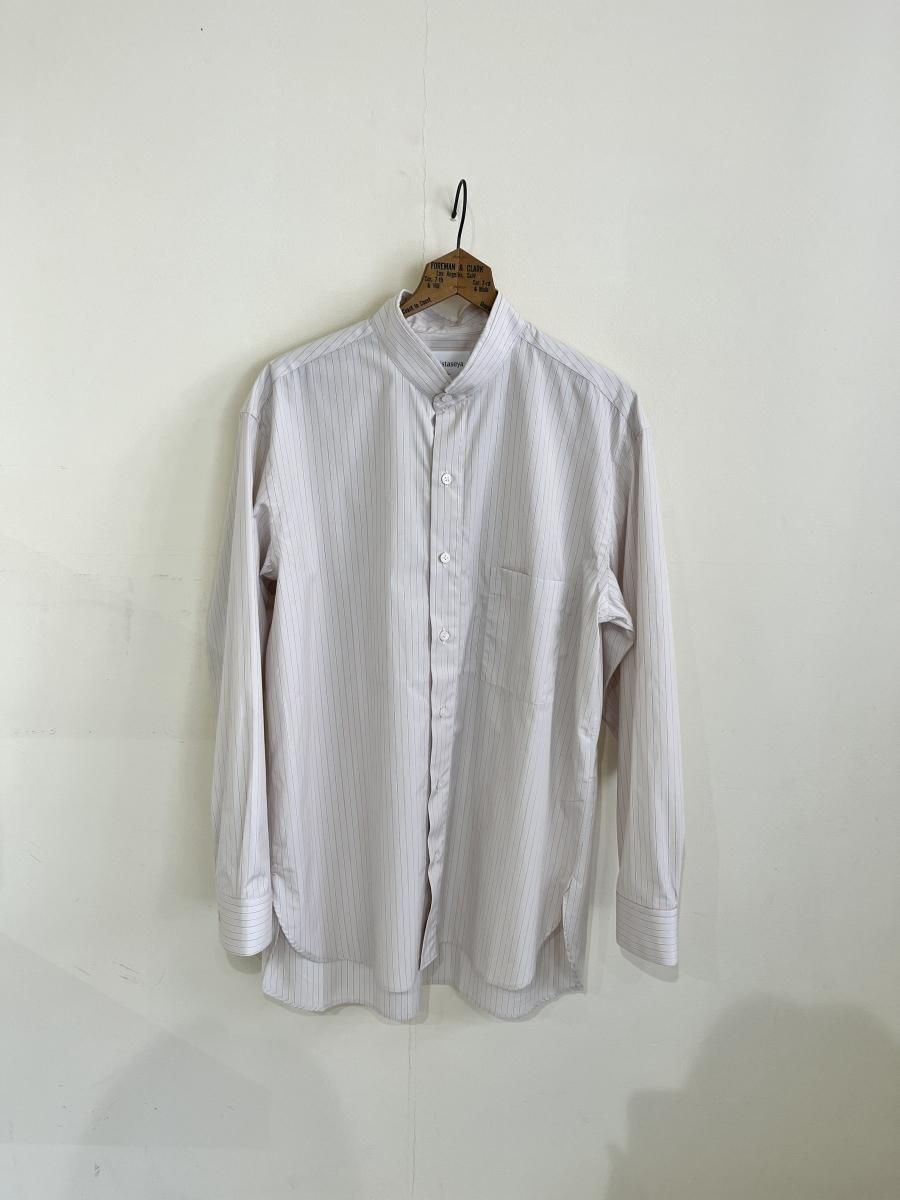Cristaseya Handmade mao shirt with fringed collar