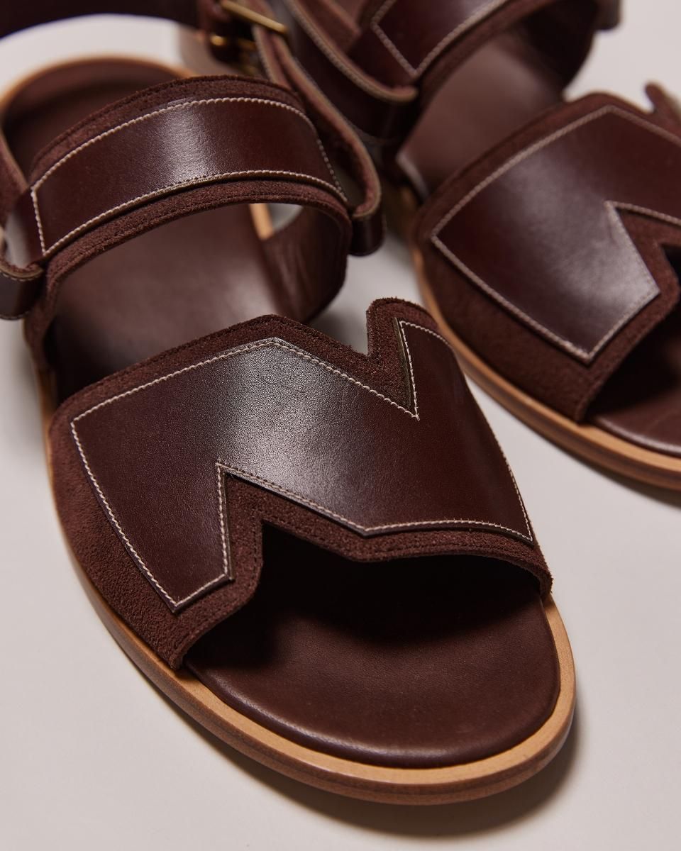 NICENESS BALLARD (NNレザーサンダル) DK BROWN NICENESS BALLARD (NNレザーサンダル) DK BROWN