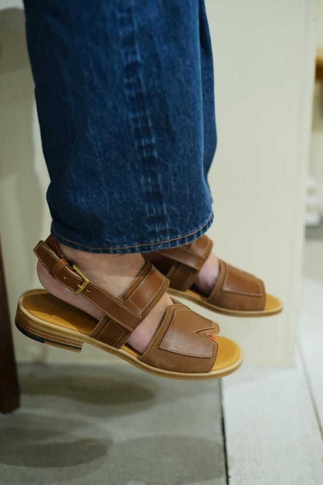 NICENESS / BALLARD (NNレザーサンダル) COGNAC NICENESS / BALLARD (NNレザーサンダル) COGNAC