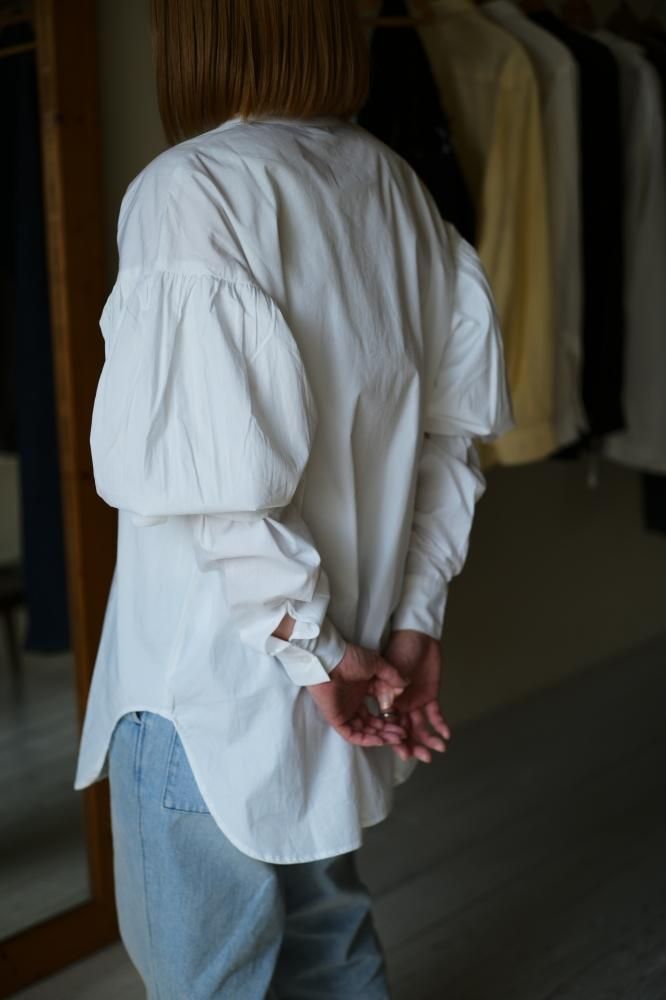 SEEALL ブラウス シャツ 「SEEALL/シーオール」 NO COLLAR