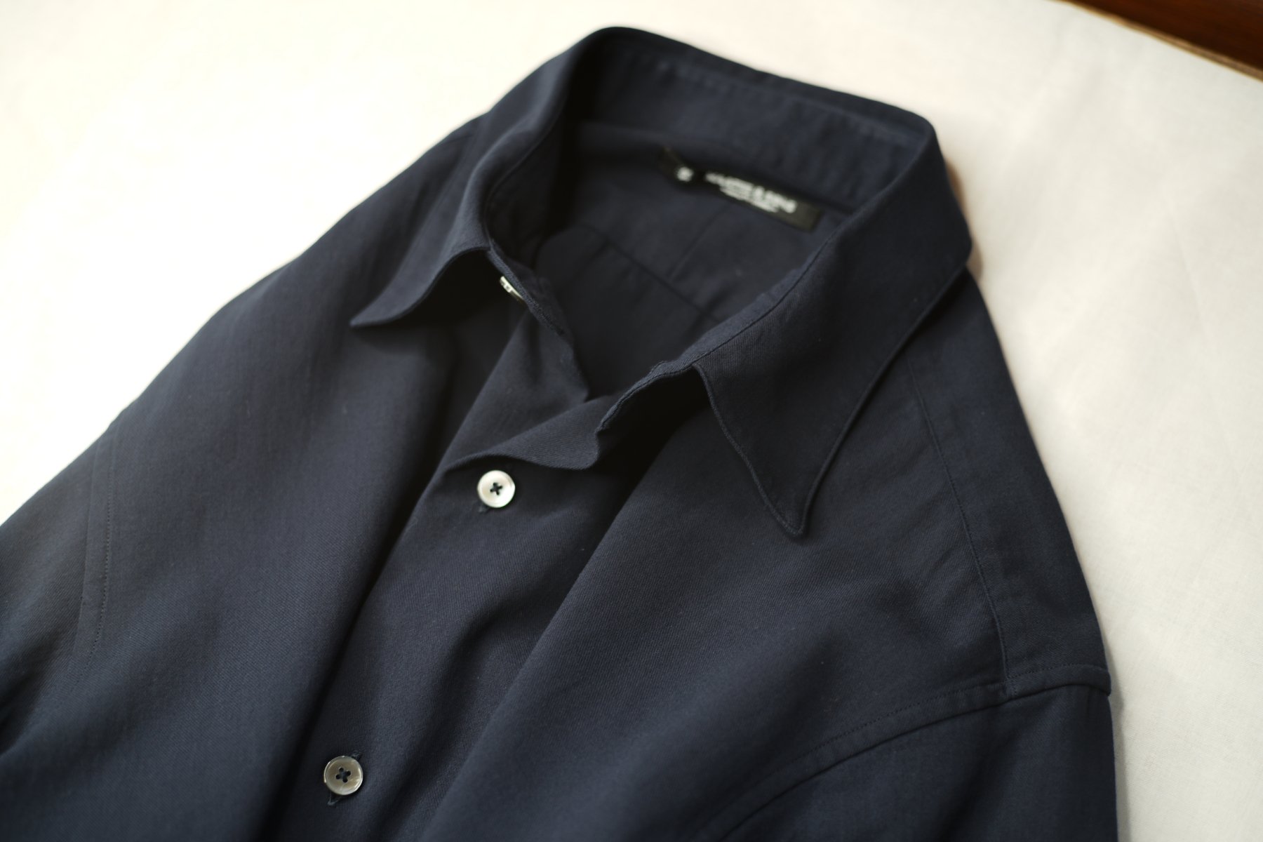 MAATEE&SONS CHARLES 強撚ビエラ NAVY