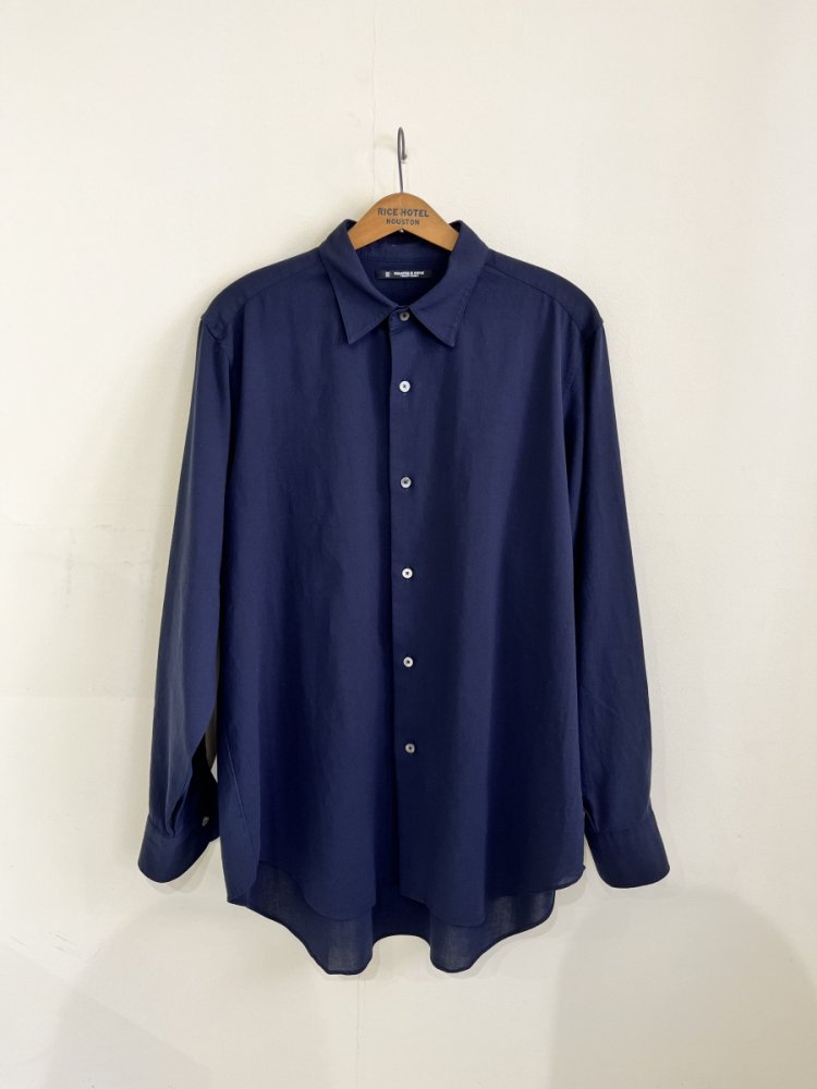 MAATEE&SONS CHARLES 強撚ビエラ NAVY