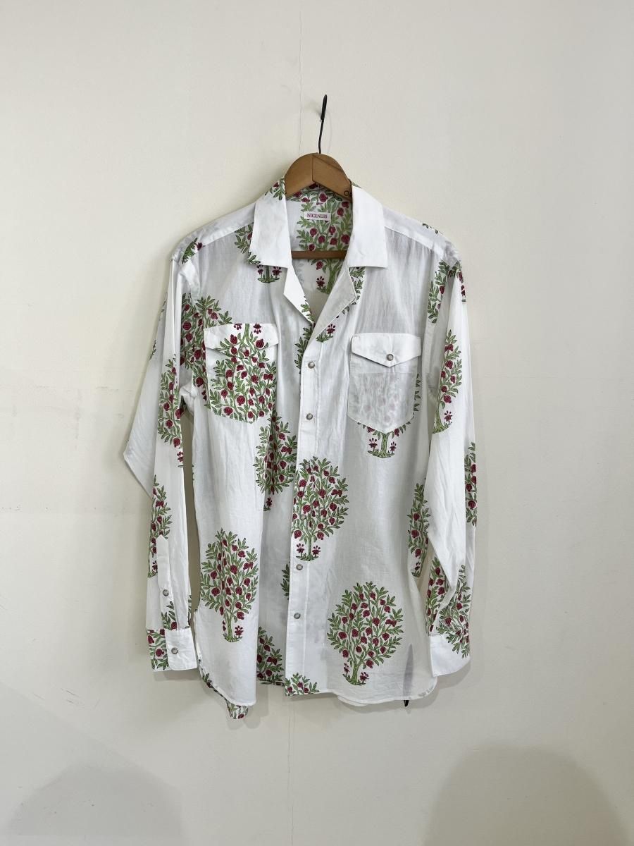 NICENESS PUTHLI.C /プトゥリ.C フローラルカウボーイシャツ WHITE NICENESS PUTHLI.C /プトゥリ.C フローラルカウボーイシャツ WHITE