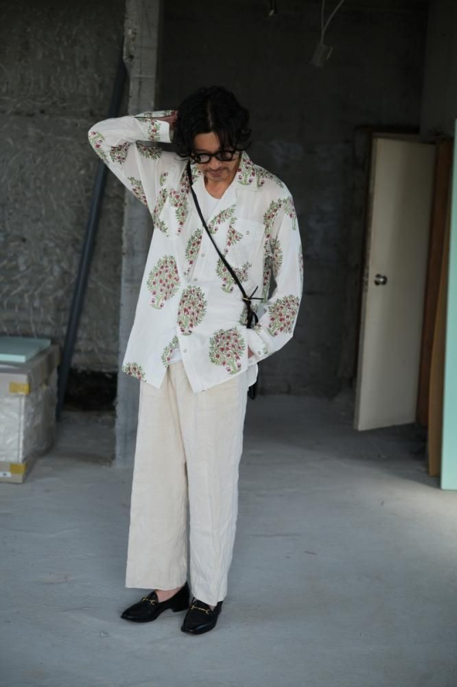 NICENESS PUTHLI.C /プトゥリ.C フローラルカウボーイシャツ WHITE NICENESS PUTHLI.C /プトゥリ.C フローラルカウボーイシャツ WHITE
