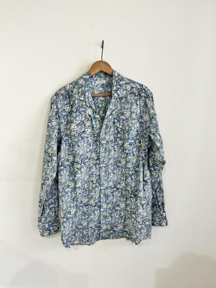 NICENESS PUTHLI.C /プトゥリ.C フローラルカウボーイシャツ NAVY NICENESS PUTHLI.C /プトゥリ.C フローラルカウボーイシャツ NAVY