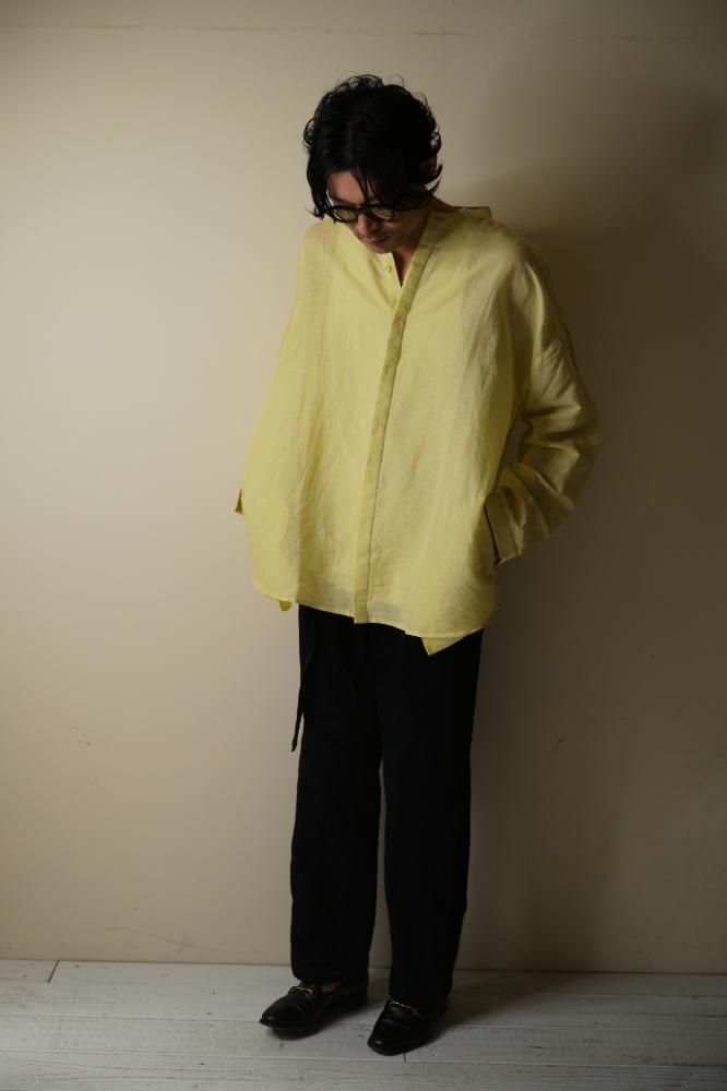 SEEALL EXTRAOVER BAND COLLAR SHIRT