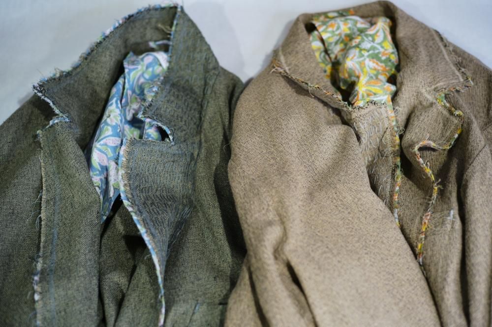 NICENESS PAM ツイステッドシルク ジャケット(KHAKI) NICENESS PAM ツイステッドシルク ジャケット(KHAKI)