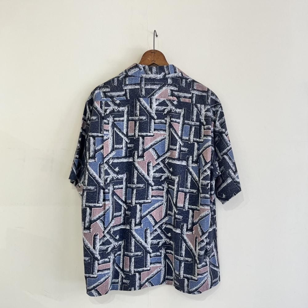 NICENESS プリンテッドシルクネルチェックシャツ Mサイズ NICENESS