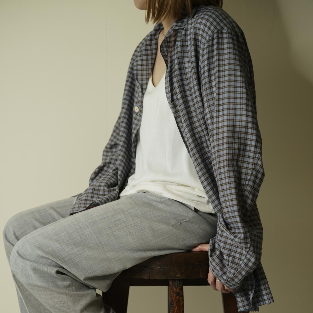 MAATEE&SONS H WOOL 折って折ってSHIRTSJK MAATEE&SONS H WOOL 折って折ってSHIRTSJK
