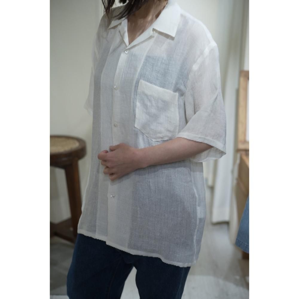 MAATEE&SONS S/S OPEN COLLAR SHIRTS ドS LINEN MAATEE&SONS S/S OPEN COLLAR SHIRTS ドS LINEN