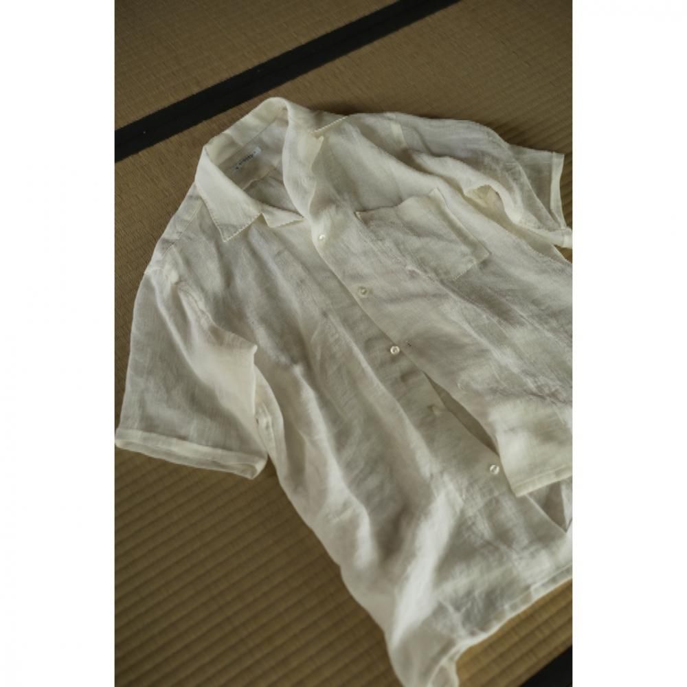 MAATEE&SONS ドS LINEN OPEN COLLAR SHIRTS