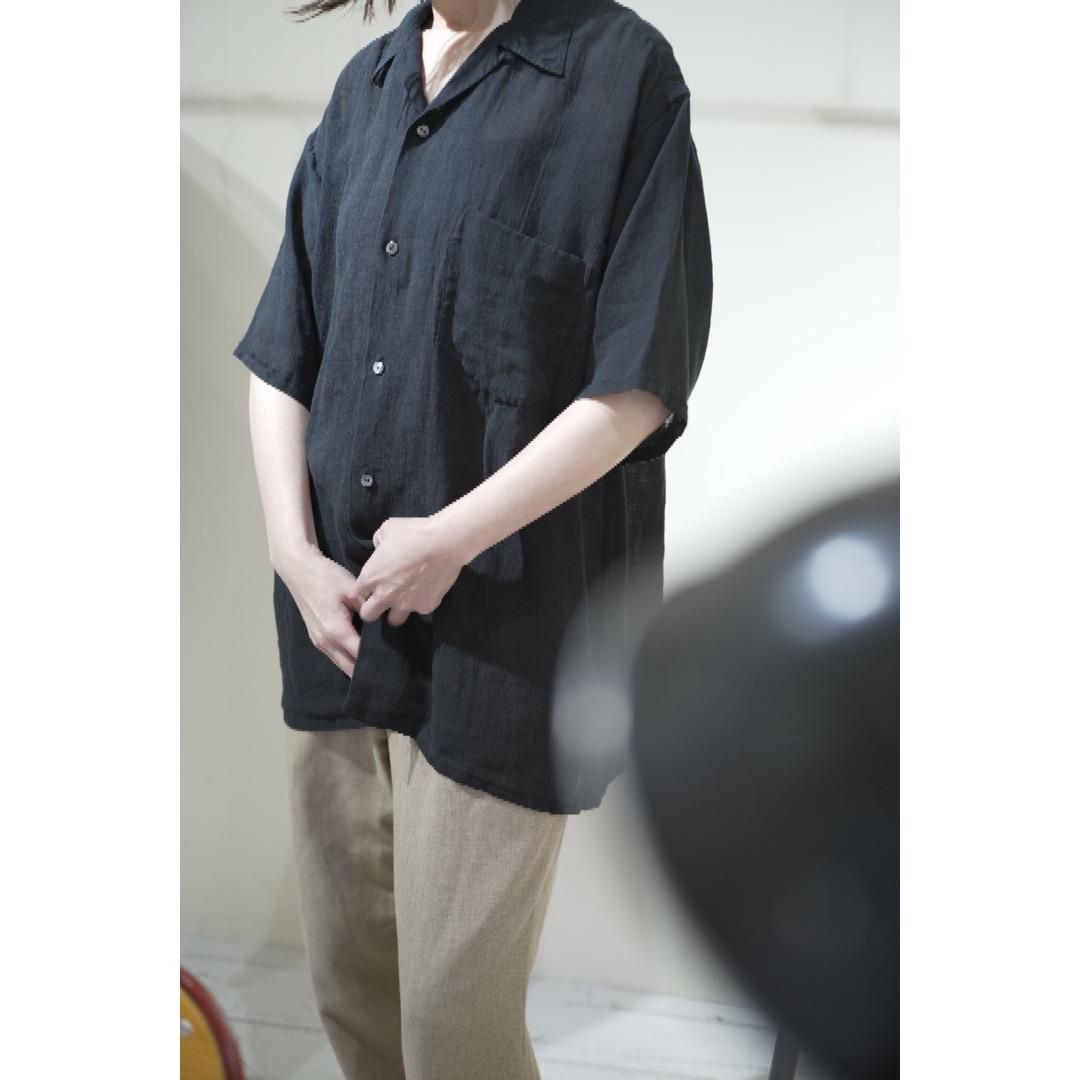 MAATEE&SONS S/S OPEN COLLAR SHIRTS ドS LINEN MAATEE&SONS S/S OPEN COLLAR SHIRTS ドS LINEN