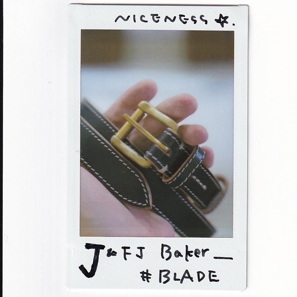 NICENESS BLADE レザーベルト　サイズ32 NICENESS BLADE / ブレイド NNブライドルレザーベルト