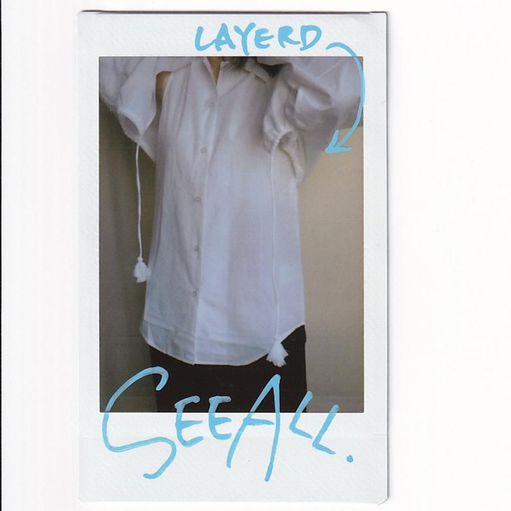 SEEALL LAYERD GATHER SHIRTS