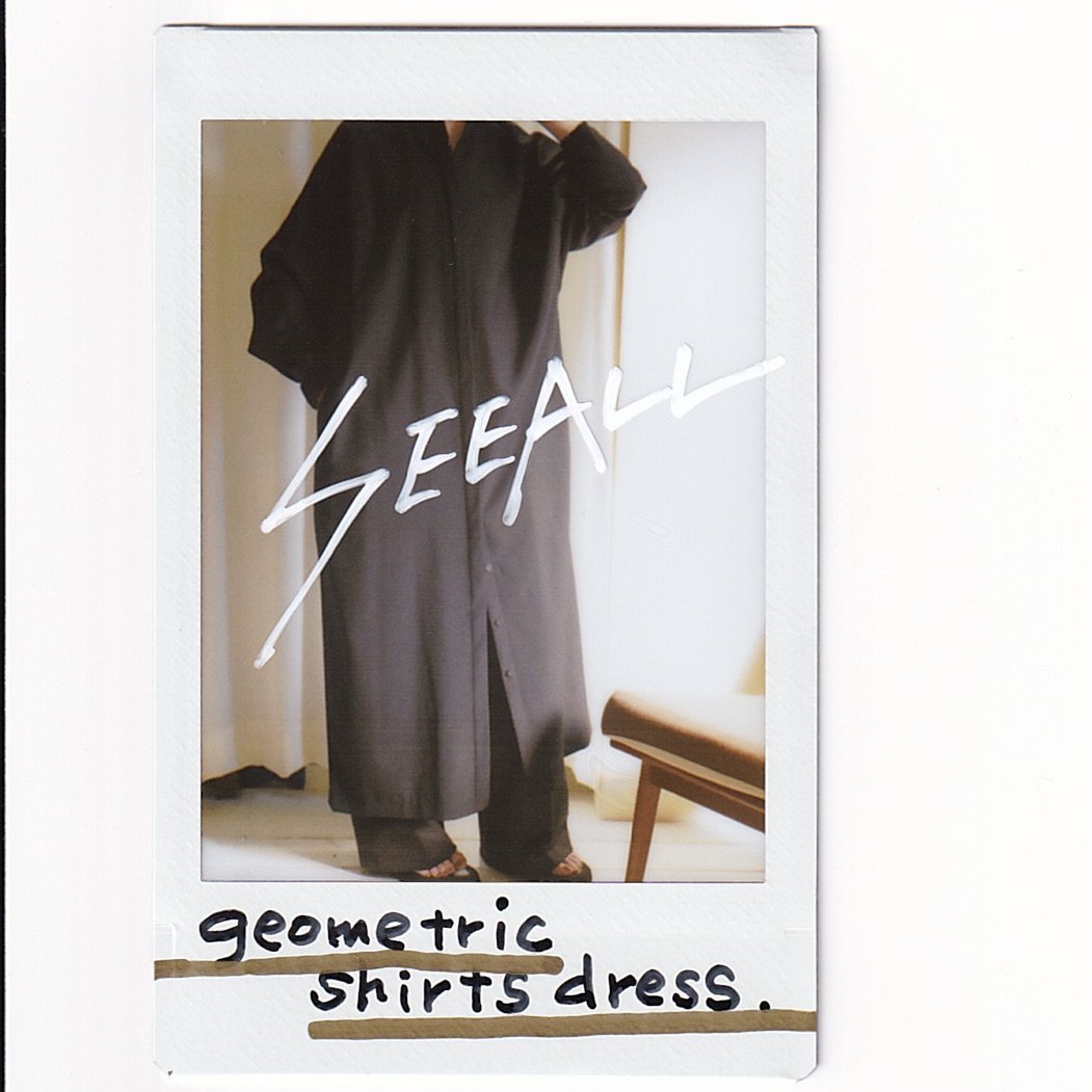 SEEALL GEOMETRIC SHIRTS DRESS