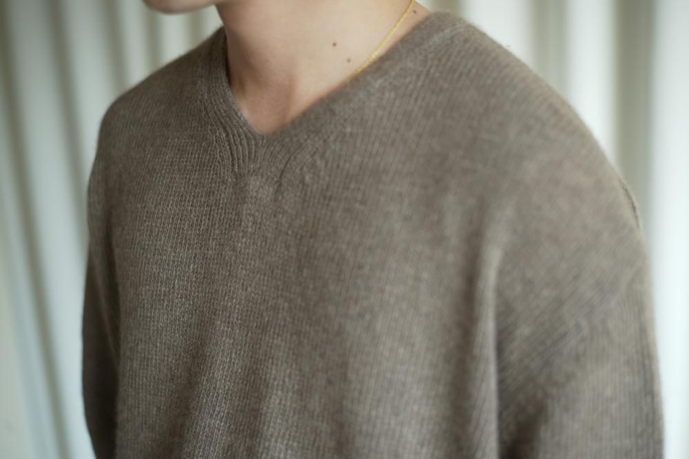 MAATEE&SONS24AW カシミヤミンク LOOSE V SWEATER MAATEE&SONS24AW カシミヤミンク LOOSE V SWEATER