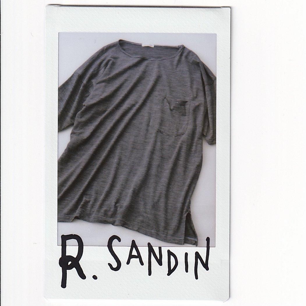 g*i様 【新品未使用】NICENESS R.SANDIN R.SANDIN Stripe Wool Pocket T-Shirt