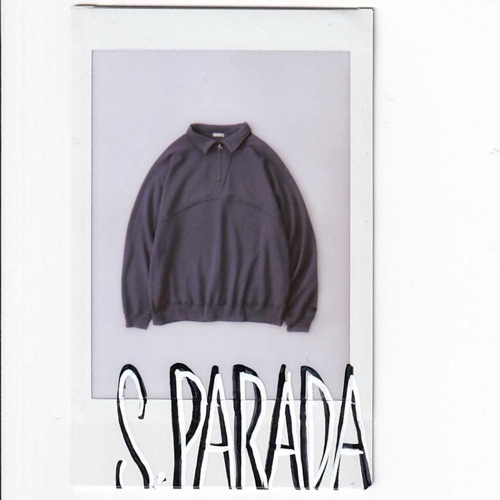 NICENESS S.PARADA Silk Sweatshirt Half Zip