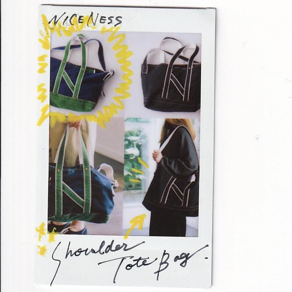 NICENESS 25SS L.LESH Shoulder Tote Bag Canvas NICENESS 25SS L.LESH Shoulder Tote Bag Canvas