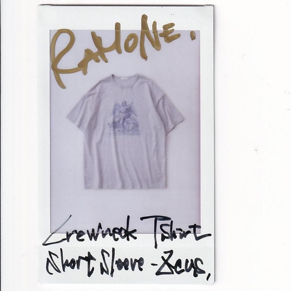 NICENESS RAMONE Crewneck T Shirt Short Sleeve Zeus