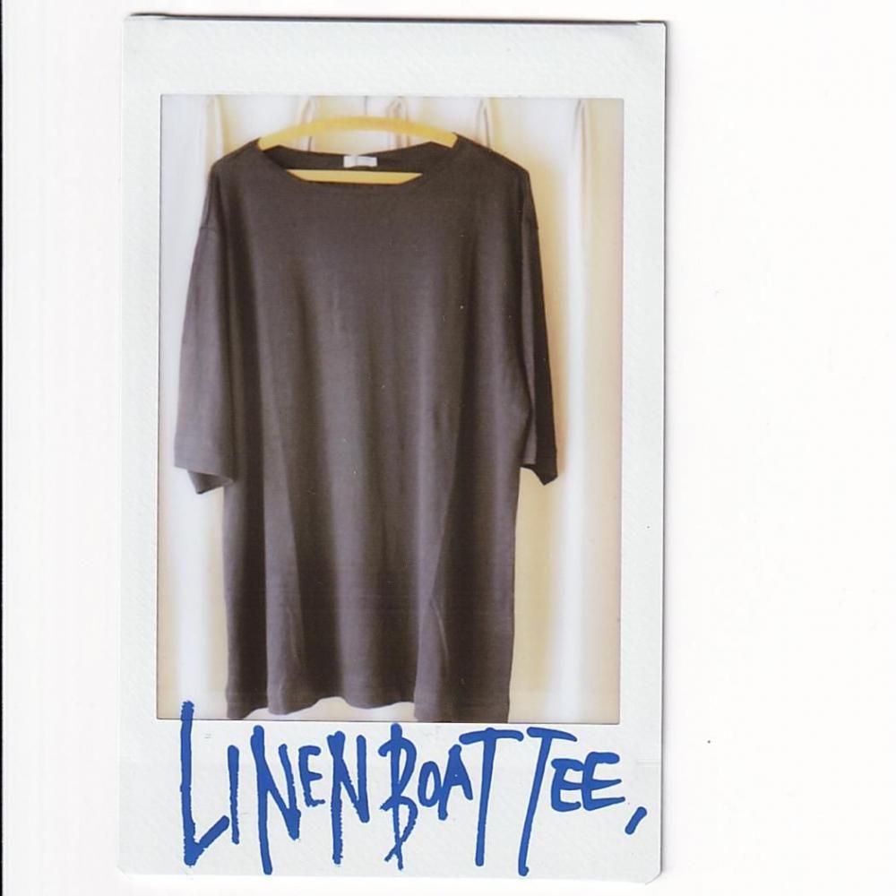 MAATEE&SONS LINEN S/SLEEVE BOAT TEE