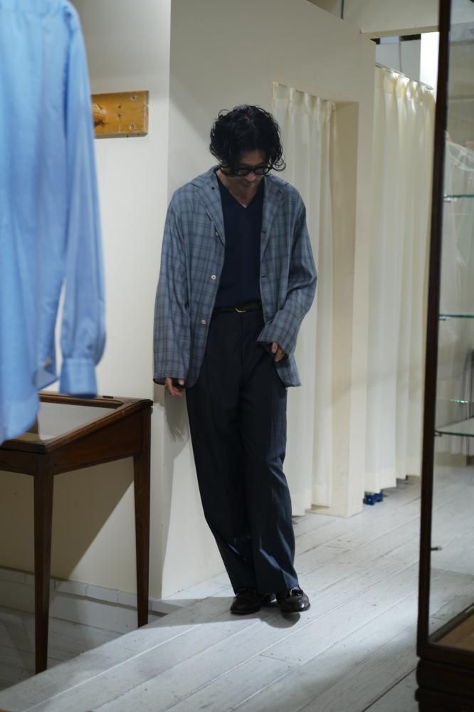 MAATEE&SONS 25SS 折って折って shirts JACKET H WOOL SMOKEY GRAY