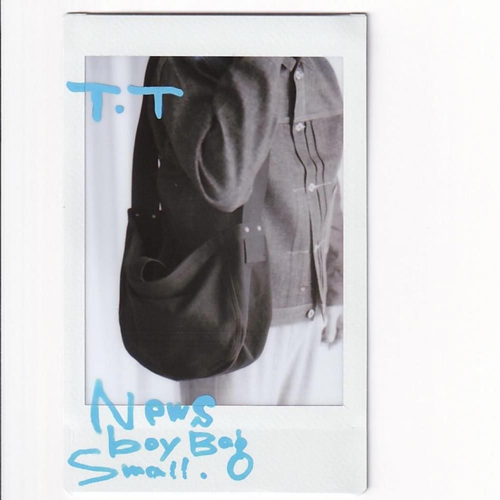 T.T Taiga Takahashi LOT.018 NEWSBOY BAG SMALL BLACK