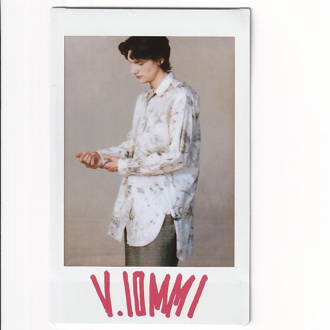 NICENESS V.IOMMI Printed Detachable Collar Long Shirt