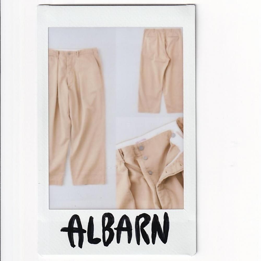 NICENESS ALBARN Distressed Resized Chino Trousers