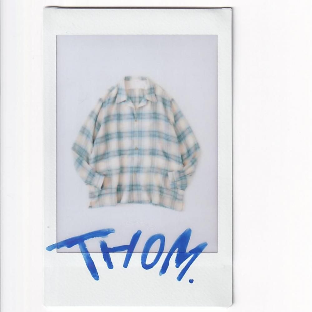 NICENESS THOM Multicolor Ombre Open Collar Shirt