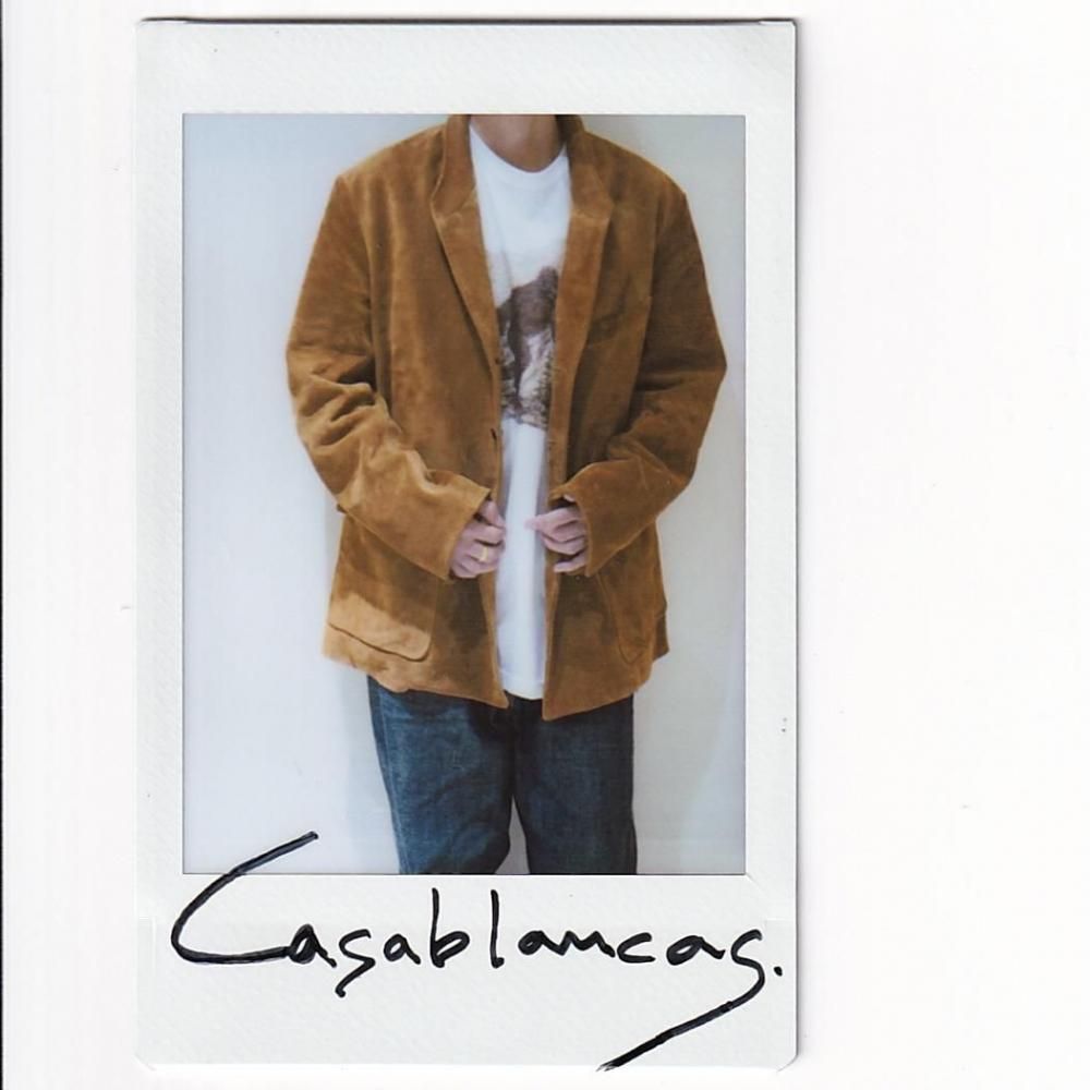 NICENESS CASABLANCAS Cow Suede Hunting Teba Jacket CAMEL