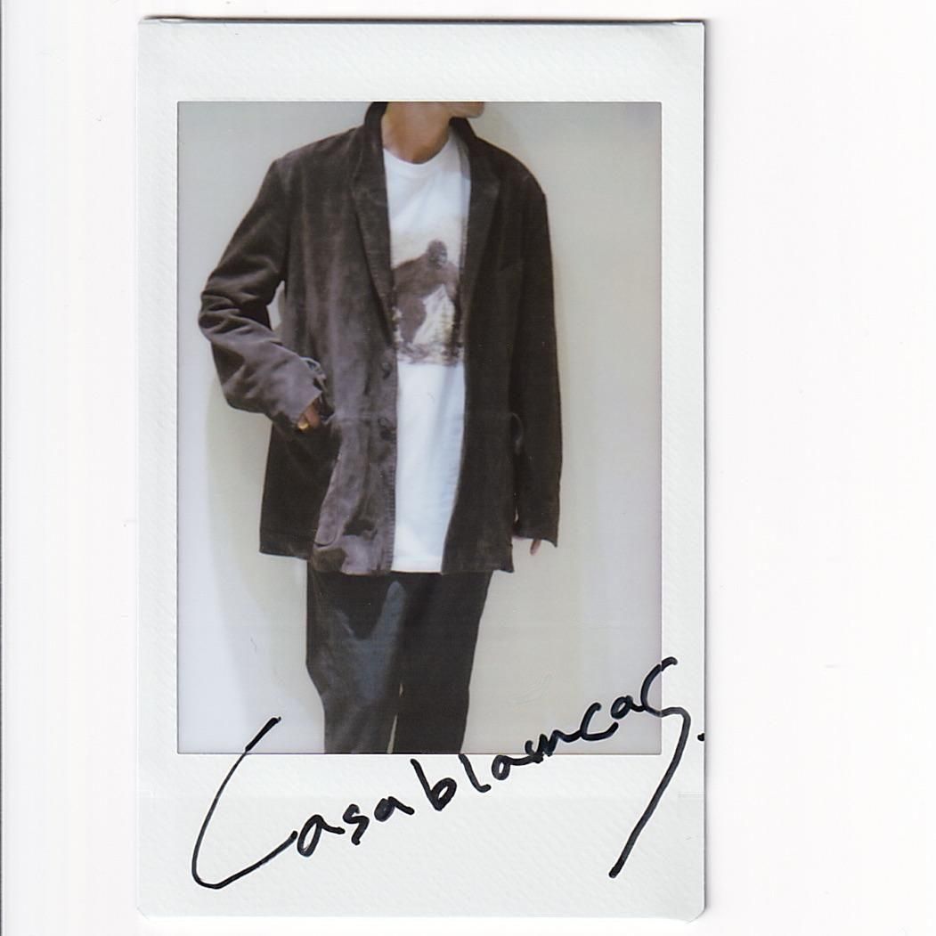 NICENESS CASABLANCAS Cow Suede Hunting Teba Jacket DARK BROWN
