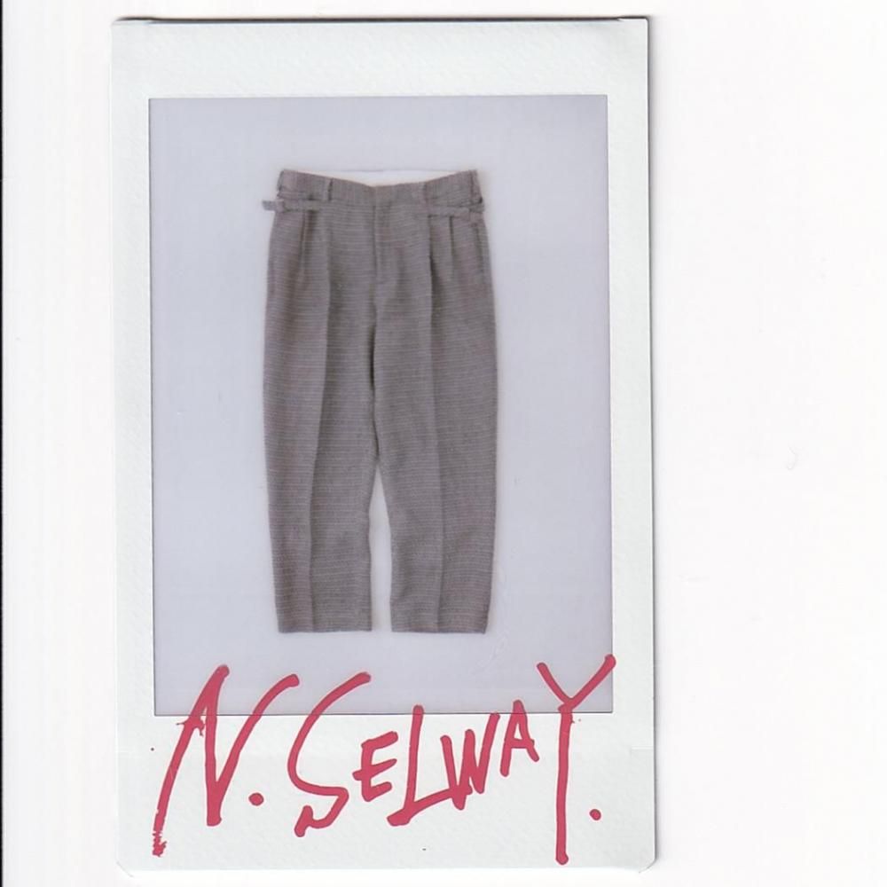 NICENESS N.SELWAY N-Tweed Side Strap Trousers
