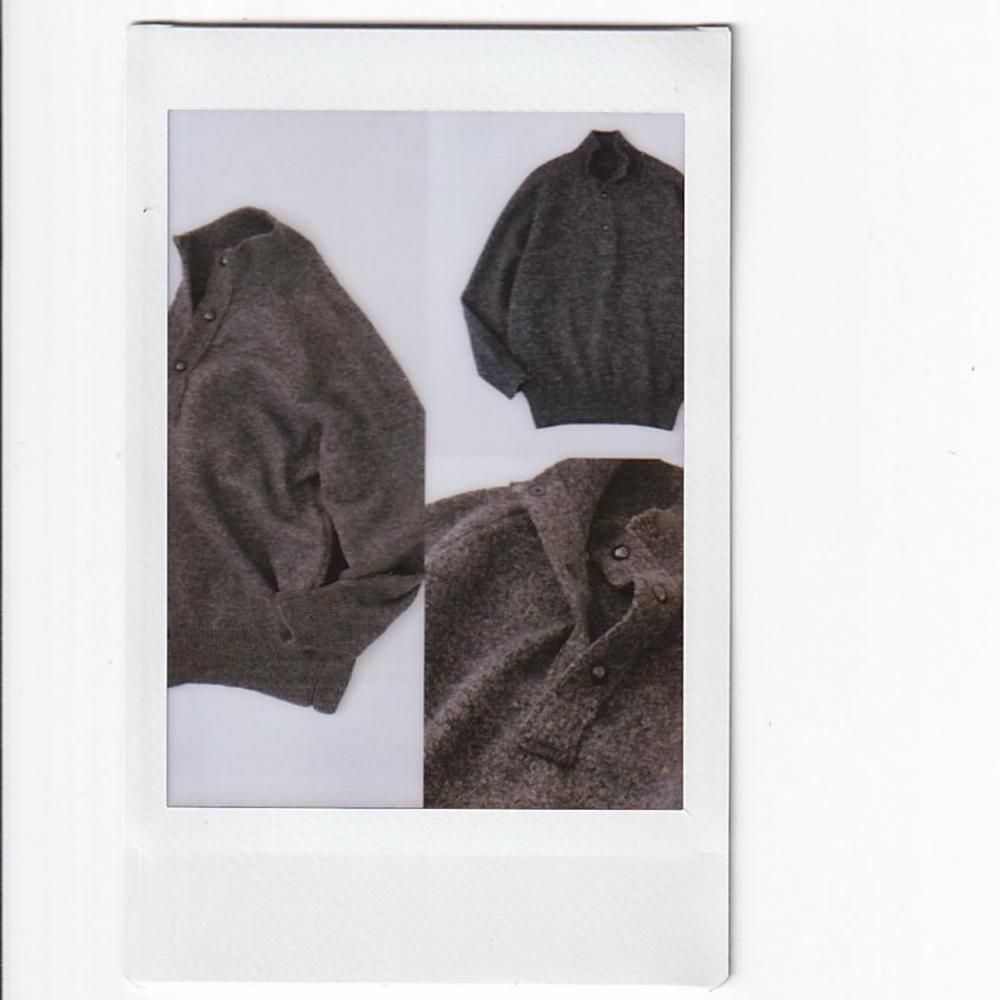 NICENESS B.BETH Wool Chambray High Neck Beach Knit