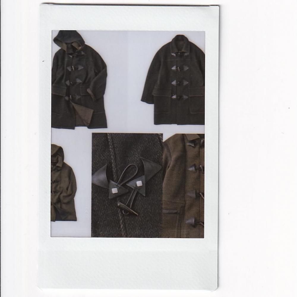 NICENESS H.PIERRE Lily yarn Herringbone Reversible Duffel Coat