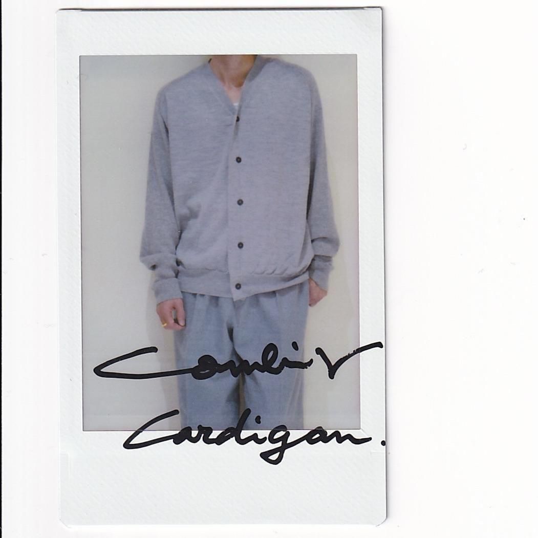 MAATEE&SONS COMBI V CARDIGAN LGRAY