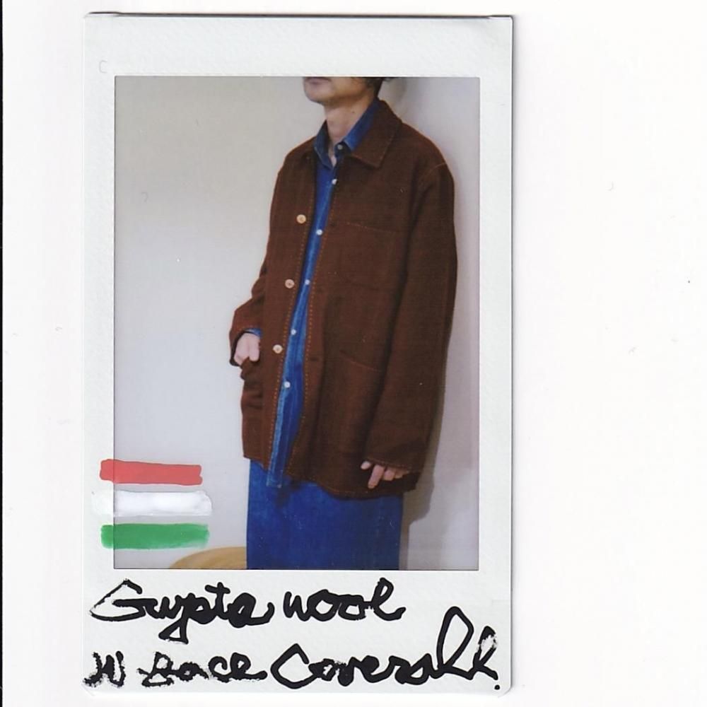 MAATEE&SONS25AW GUPTA WOOL W FACE COVERALL RED