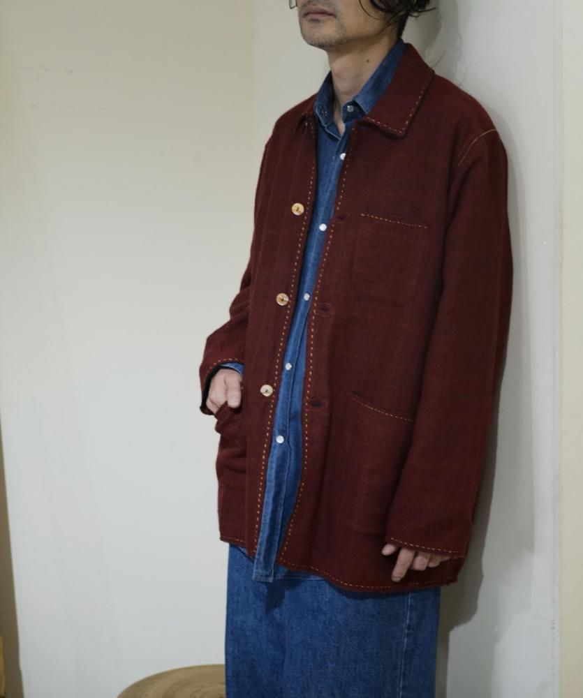 MAATEE&SONS25AW GUPTA WOOL W FACE COVERALL RED