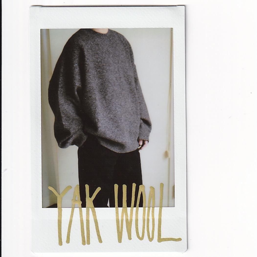 SEEALL YAK WOOL MELANGE CREW NECK SWEATER
