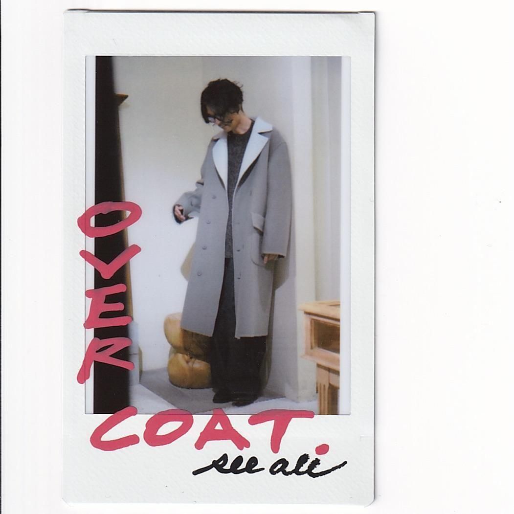 SEEALL SEMI DOUBLE BREASTED OVERCOAT