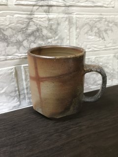 緋襷と窯変のマグカップ