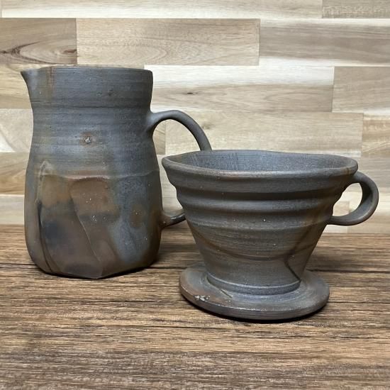 ドリッパー＆ポット(大) - 備前焼 工房 La Bizen