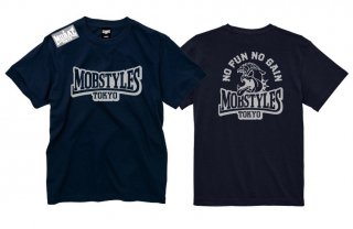 Mobstyles  LOGO Tee azzurro sports ꥫ顼