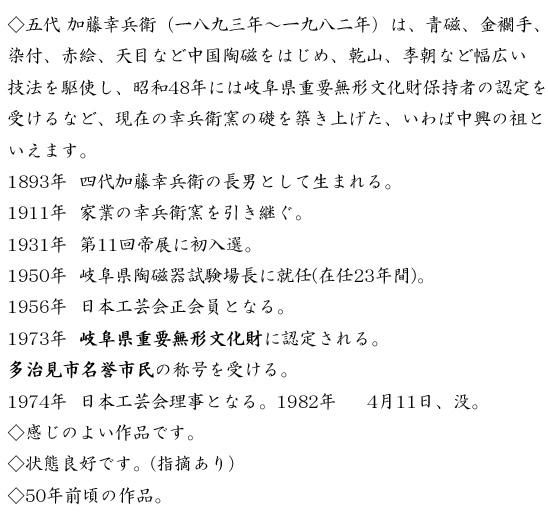 加藤幸兵衛(五代) 雲錦文鉢 加藤幸兵衛(五代) 雲錦文鉢