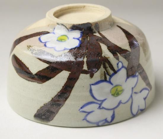 三浦竹軒(初代)乾山意水仙画茶碗 三浦竹軒(初代)乾山意水仙画茶碗