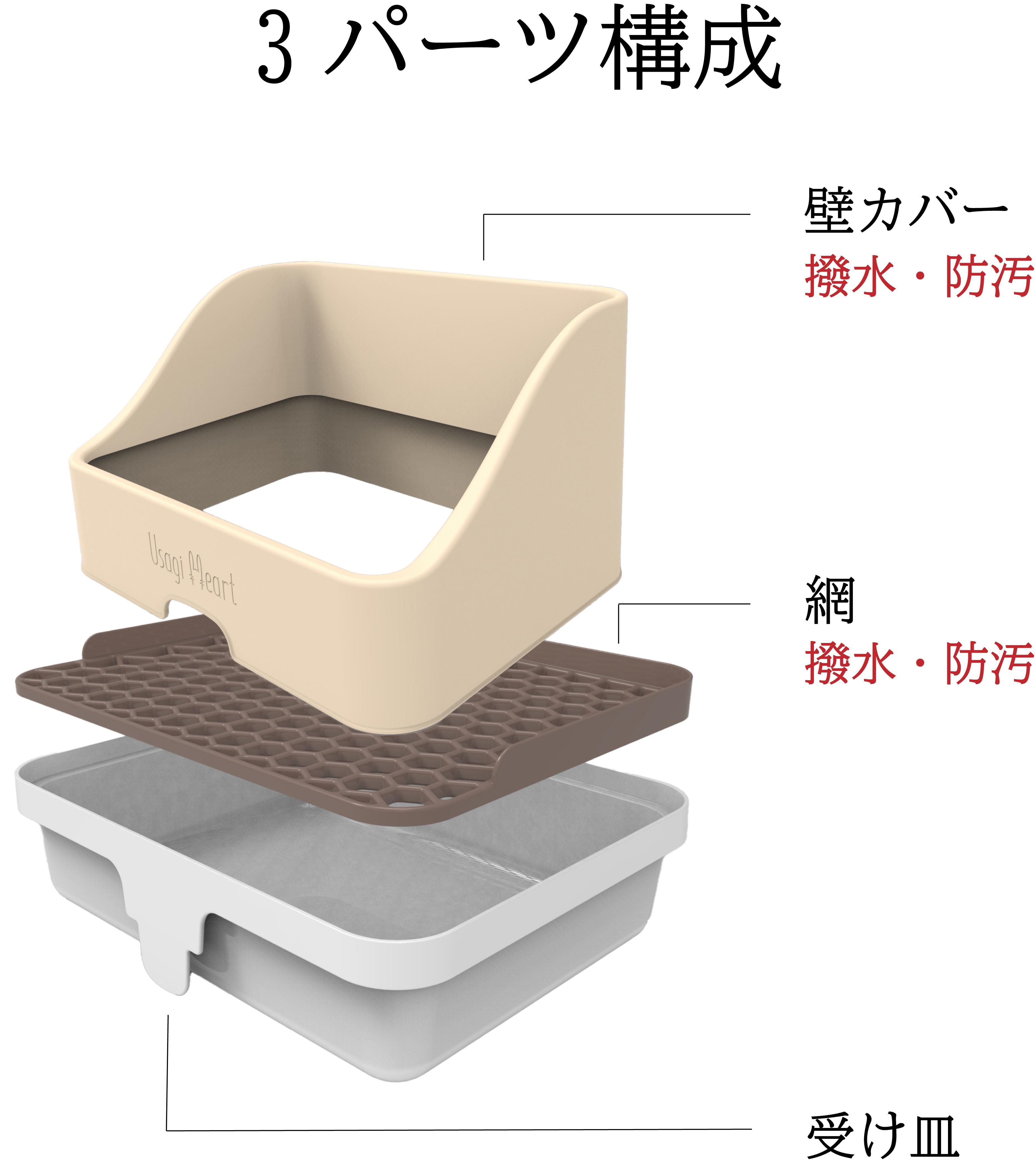 交換パーツ】うさぎさんと飼い主さんが喜ぶトイレ 網 ミルク