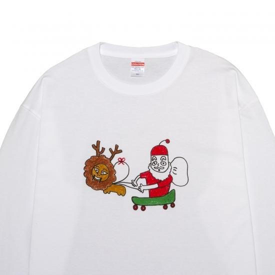 マエケン/クリスマス サンタクロース ロングTee - MAEKEN 18