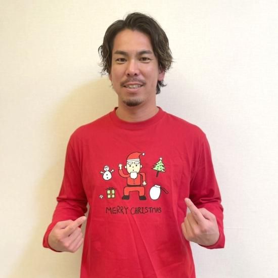 マエケン/マエケンタイソウサンタ ロングTee - MAEKEN 18 ONLINE マエケン/マエケンタイソウサンタ ロングTee - MAEKEN 18 ONLINE