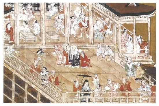 ポストカード 東山名所図屏風（第二扇 清水寺付近） - 国立歴史